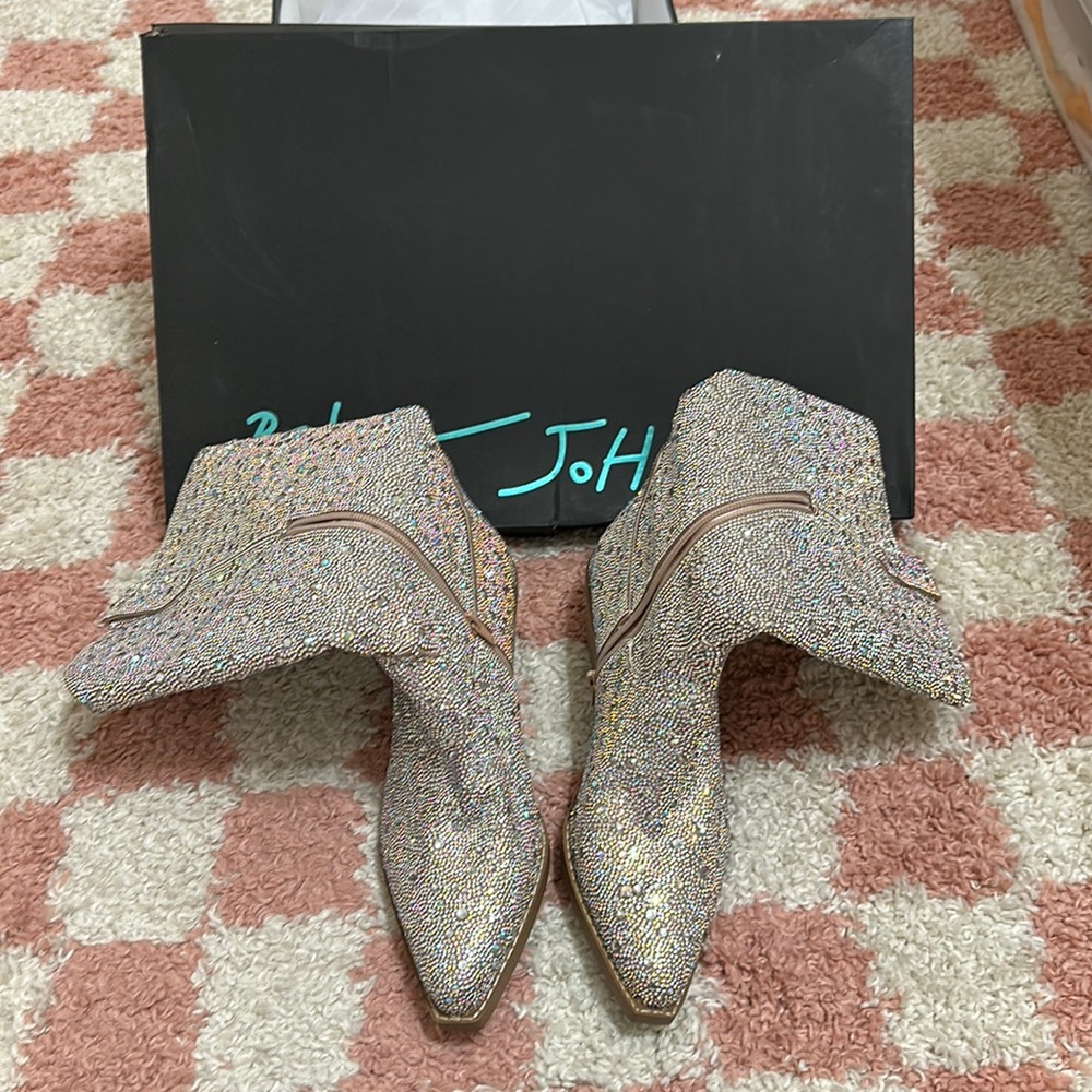 Betsey Johnson SB Dallas Rhinestone Boots